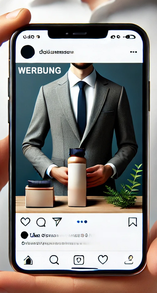 Wie muss Werbung bei Instagram oder Social Media gekennzeichnet werden? Werbung oder Anzeige reichen aus.