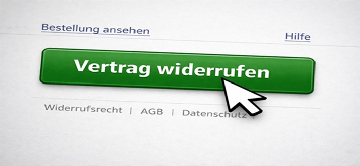 Widerrufsrecht Button