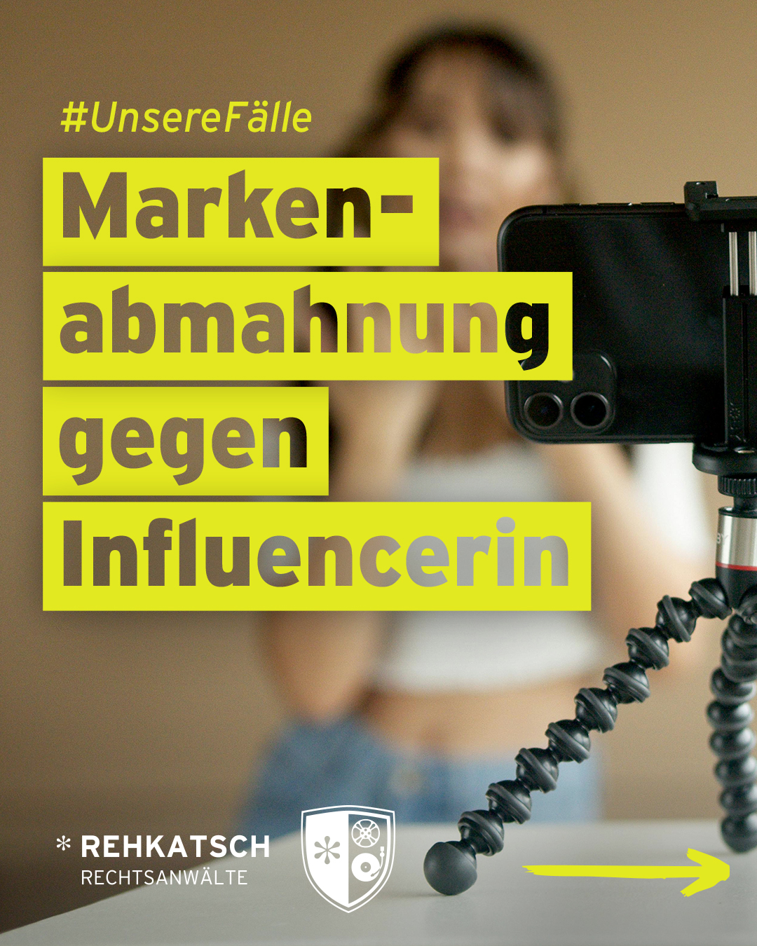 #Unsere Fälle, hier Use Case: Markenabmahnung gegen Influencer