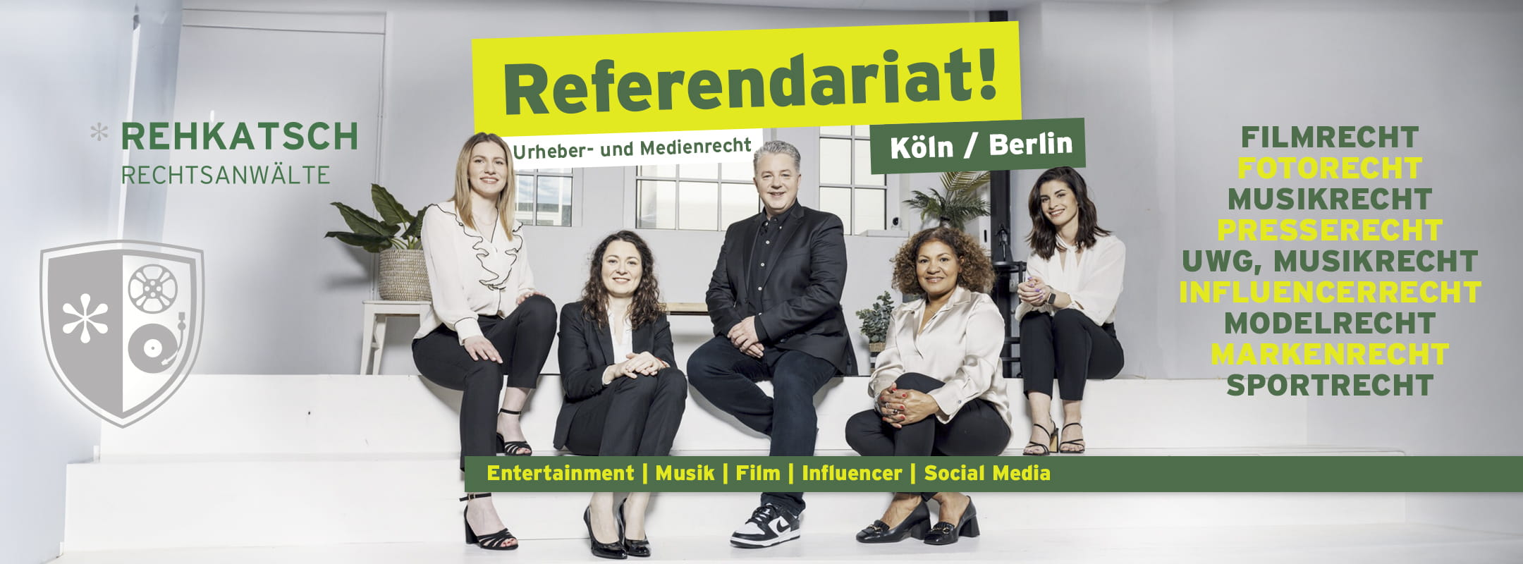 RechtsreferendarIn Stellenangebot/Suche: Anwaltsstation, Wahlstation Urheber-/Medienrecht, Berlin oder Köln Flyer