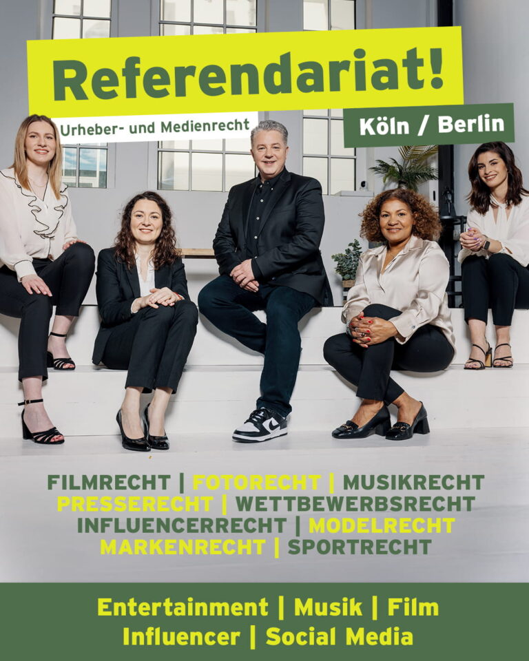 Ausschreibung Flyer Referendariatsstelle für Anwaltsstation oder Wahlstation