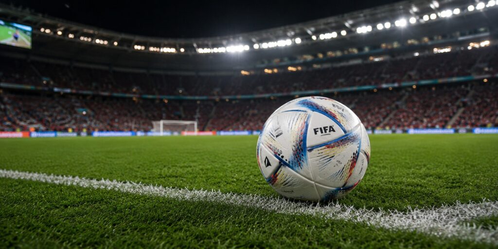 Fifa-Ball im Stadion