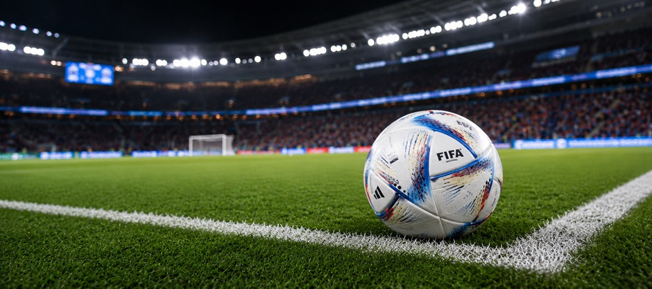 Fifa-Ball im Stadion