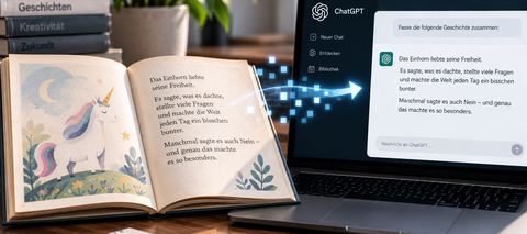 KI reproduziert Inhalte eines Kinderbuchs – Symbolbild zu OpenAI, Memorisierung und Urheberrecht